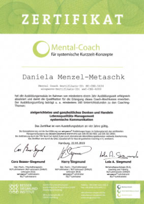 zertifikat mental coach